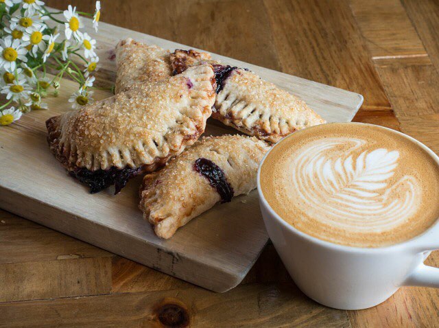 Cappuccino and pastries